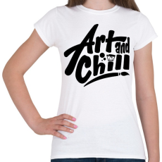 PRINTFASHION Art and chill! - Női póló - Fehér