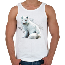 PRINTFASHION artic fox - Férfi atléta - Fehér