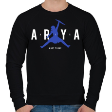 PRINTFASHION Arya Air (Blue) - Férfi pulóver - Fekete