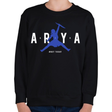 PRINTFASHION Arya Air (Blue) - Gyerek pulóver - Fekete