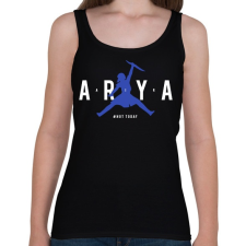 PRINTFASHION Arya Air (Blue) - Női atléta - Fekete női trikó