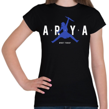 PRINTFASHION Arya Air (Blue) - Női póló - Fekete női póló