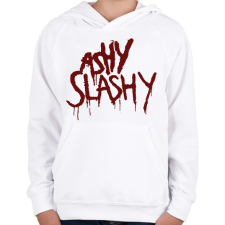 PRINTFASHION Ash vs Evil Dead ashy slashy - Gyerek kapucnis pulóver - Fehér gyerek pulóver, kardigán