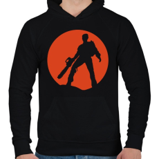PRINTFASHION Ash vs Evil Dead - Férfi kapucnis pulóver - Fekete