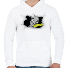 PRINTFASHION ashjdrkztfuiuoéok-01 - Férfi kapucnis pulóver - Fehér