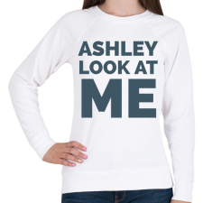 PRINTFASHION Ashley Look at Me - Női pulóver - Fehér női pulóver, kardigán