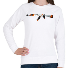 PRINTFASHION asiimov AK  CS:GO - Női pulóver - Fehér
