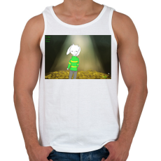 PRINTFASHION Asriel Dremurr Undertale - Férfi atléta - Fehér