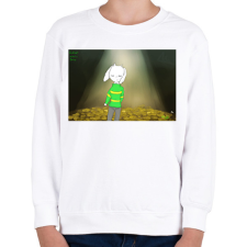 PRINTFASHION Asriel Dremurr Undertale - Gyerek pulóver - Fehér gyerek pulóver, kardigán