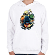 PRINTFASHION Assasins Creed  - Gyerek kapucnis pulóver - Fehér gyerek pulóver, kardigán