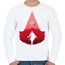 PRINTFASHION Assassin's Creed - Férfi pulóver - Fehér férfi pulóver, kardigán