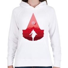 PRINTFASHION Assassin's Creed - Női kapucnis pulóver - Fehér