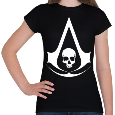 PRINTFASHION Assassin's Creed - Női póló - Fekete