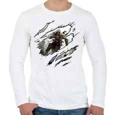 PRINTFASHION Assassins Creed - Férfi hosszú ujjú póló - Fehér
