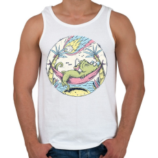 PRINTFASHION Asteroid Day - Férfi atléta - Fehér