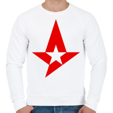 PRINTFASHION Astralis - Férfi pulóver - Fehér