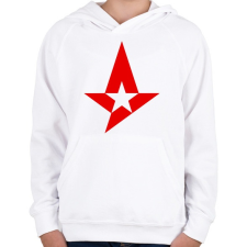 PRINTFASHION Astralis - Gyerek kapucnis pulóver - Fehér gyerek pulóver, kardigán