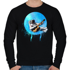 PRINTFASHION astronaut - Férfi pulóver - Fekete férfi pulóver, kardigán