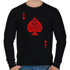 PRINTFASHION Ász - Férfi pulóver - Fekete férfi pulóver, kardigán