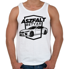 PRINTFASHION Aszfalt betyár - BMW - Férfi atléta - Fehér atléta, trikó
