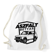 PRINTFASHION Aszfalt betyár - Lada Niva - Sportzsák, Tornazsák - Fehér tornazsák