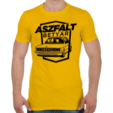 PRINTFASHION Aszfalt betyár - Old School BMW - Férfi póló - Sárga