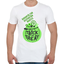 PRINTFASHION Aszpartám mentes Halloween - Férfi póló - Fehér férfi póló