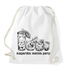 PRINTFASHION Aszpartám mentes party - Sportzsák, Tornazsák - Fehér tornazsák