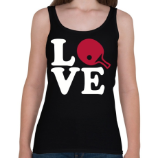 PRINTFASHION Asztalitenisz szerelem - Női atléta - Fekete