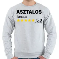 PRINTFASHION Asztalos Értékelés ***** 5.0 (69 értékelés) - Férfi pulóver - Sport szürke férfi pulóver, kardigán