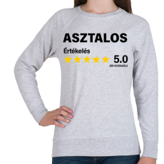 PRINTFASHION Asztalos Értékelés ***** 5.0 (69 értékelés) - Női pulóver - Sport szürke