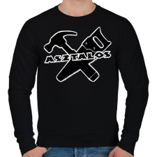 PRINTFASHION asztalos - Férfi pulóver - Fekete férfi pulóver, kardigán