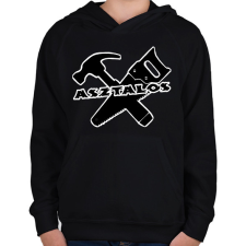 PRINTFASHION asztalos - Gyerek kapucnis pulóver - Fekete gyerek pulóver, kardigán