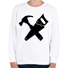 PRINTFASHION Asztalos  - Gyerek pulóver - Fehér gyerek pulóver, kardigán