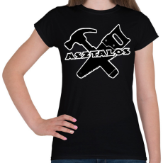 PRINTFASHION asztalos - Női póló - Fekete