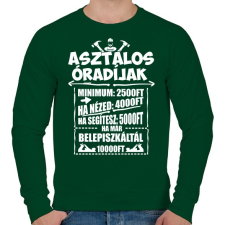 PRINTFASHION Asztalos óradíjak - Férfi pulóver - Sötétzöld férfi pulóver, kardigán