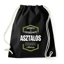 PRINTFASHION Asztalos prémium minőség - Sportzsák, Tornazsák - Fekete tornazsák