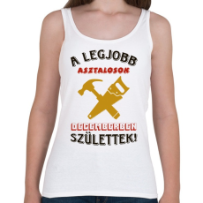 PRINTFASHION Asztalos szülinap december színes - Női atléta - Fehér