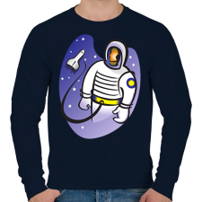 PRINTFASHION Asztronauta - Férfi pulóver - Sötétkék férfi pulóver, kardigán
