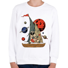 PRINTFASHION Asztronauta gitáros - Gyerek pulóver - Fehér