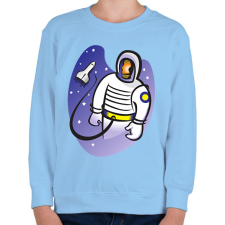 PRINTFASHION Asztronauta - Gyerek pulóver - Világoskék gyerek pulóver, kardigán