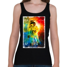PRINTFASHION Asztronauta játék - Női atléta - Fekete