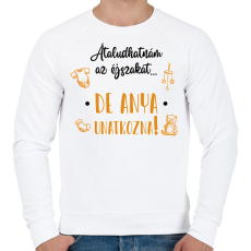 PRINTFASHION Átaludhatnám az éjszakát... - Férfi pulóver - Fehér
