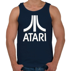 PRINTFASHION ATARI 3D Logo - Férfi atléta - Sötétkék