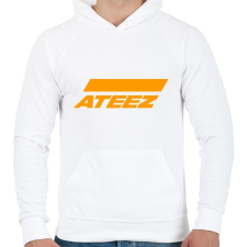 PRINTFASHION Ateez - Férfi kapucnis pulóver - Fehér férfi pulóver, kardigán