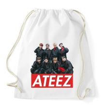 PRINTFASHION Ateez Team - Sportzsák, Tornazsák - Fehér tornazsák