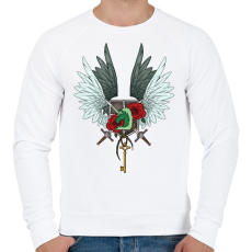 PRINTFASHION Attack on Titan - Férfi pulóver - Fehér