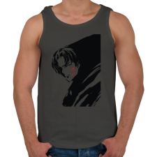 PRINTFASHION Attack On Titan Levi - Férfi atléta - Sötétszürke atléta, trikó