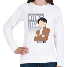 PRINTFASHION Attack on Titan -- Levi - Női pulóver - Fehér