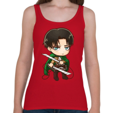PRINTFASHION Attack on titan - Női atléta - Cseresznyepiros női trikó